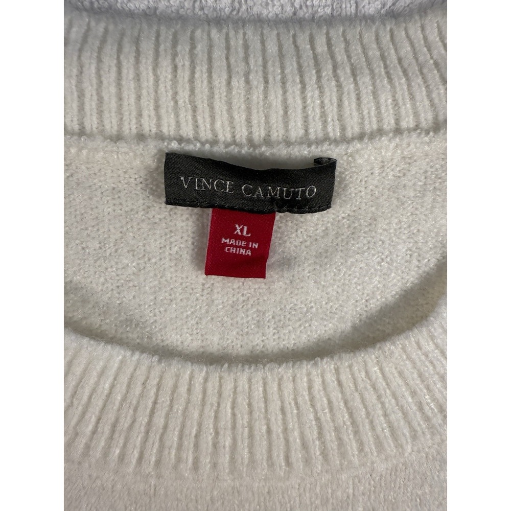 Vince Camuto Women's Holiday‎ Sweater Size L Cheers - Picture 6 of 6